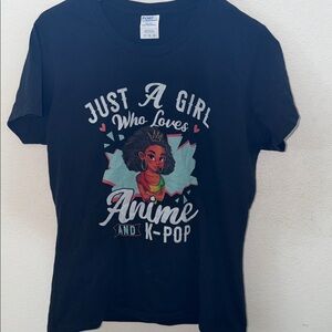 NWOT Port & Company Anime and K-Pop Melanin Graphic